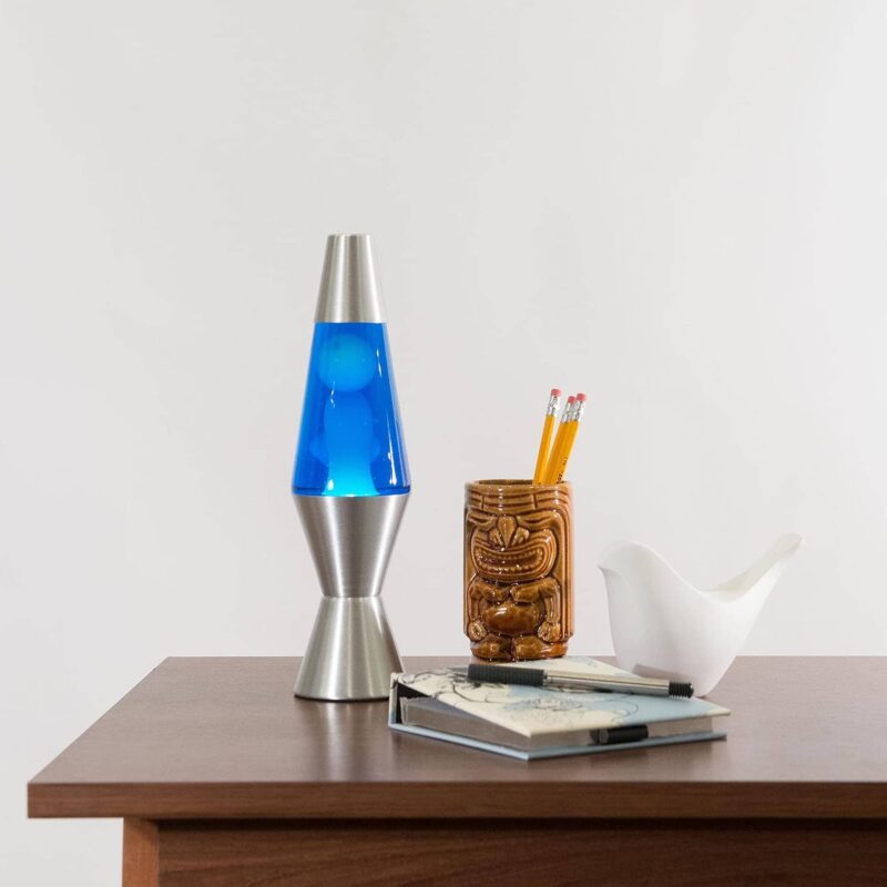 11.5″ LAVA Lamp – White/Blue/Silver - US 6018