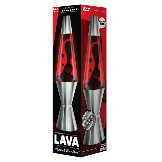 14.5″ Lava Lamp Chrome Plated Crimson - US 2989