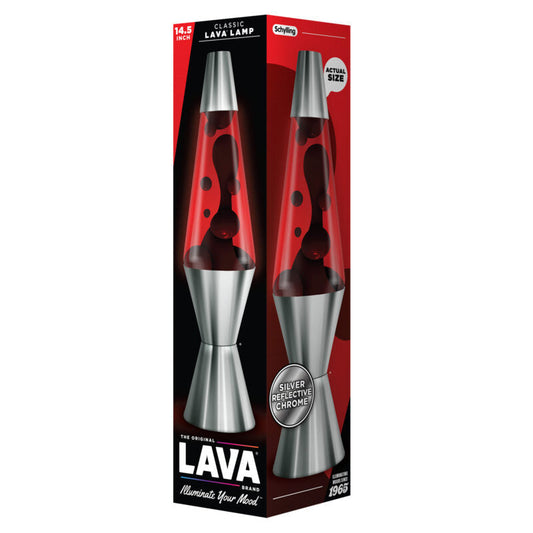 14.5″ Lava Lamp Chrome Plated Crimson - US 7944