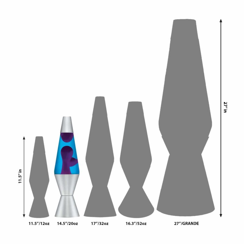 14.5″ LAVA Lamp – Purple/Blue/Silver - US 9403