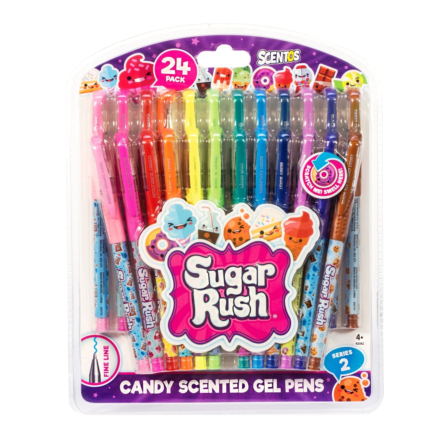 24 Sugar Rush Gel Pens – Scented - US 2500