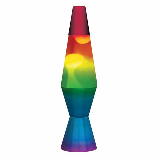 11.5″ LAVA Lamp Rainbow – White/Tricolor - US 8184