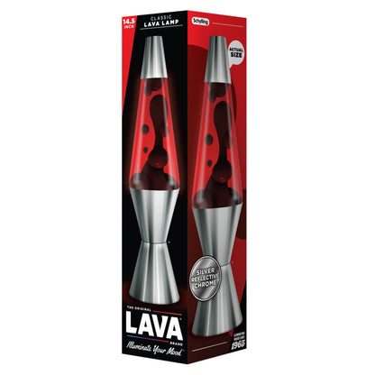 14.5″ Lava Lamp Chrome Plated Crimson - US 7944
