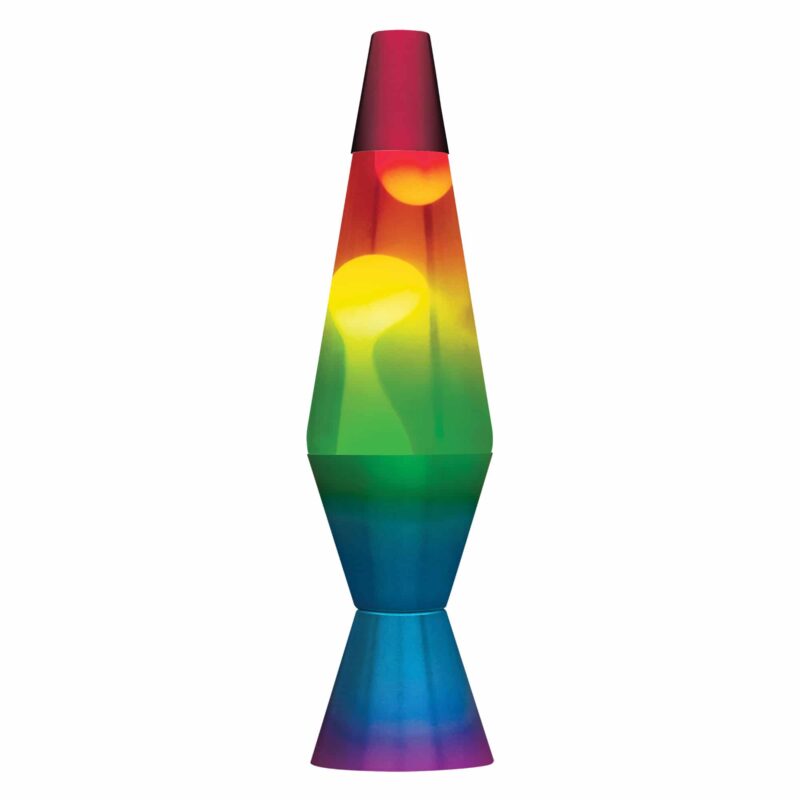 14.5” LAVA Lamp Rainbow – White/Clear/Tricolor - US 6653