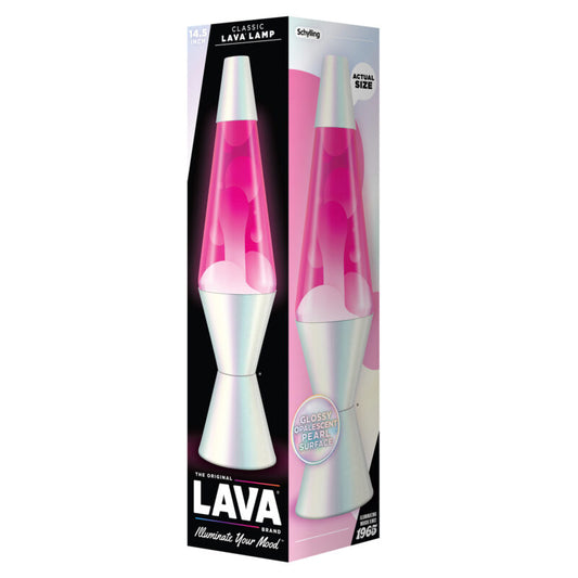 14.5″ Lava Lamp Opalescent Pearl - US 2189