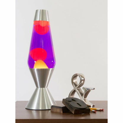 16.3″ LAVA Lamp – Yellow/Purple/Silver - US 7842