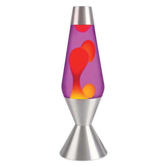 16.3″ LAVA Lamp – Yellow/Purple/Silver - US 7842